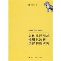 《集體建設用地使用權流轉法律制度研究》