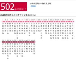 廣州公交502路沙田班車