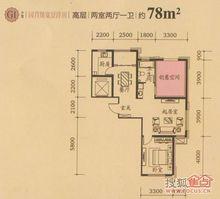 吳中家天下G1高層兩室兩廳一衛78㎡