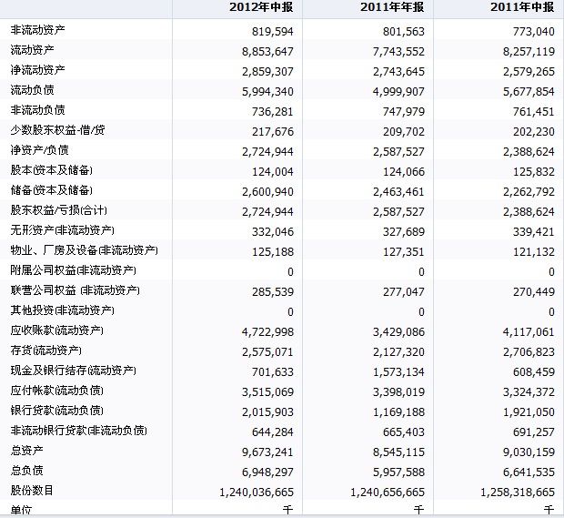 偉仕控股資產負債表