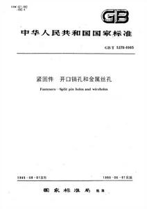 緊固件開口銷孔和金屬絲孔