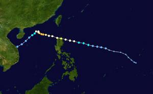 2013年強颱風“羅莎”路徑圖