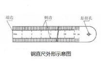 鋼直尺外形示意圖