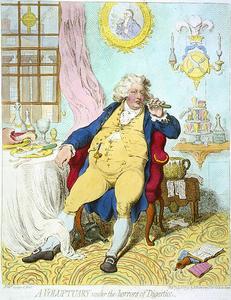 詹姆斯·吉爾雷在1792年發表的諷刺漫畫
