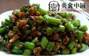 欖菜肉末豇豆