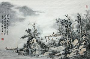 作品《雲山論道》