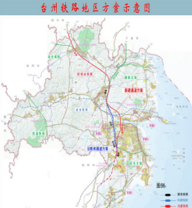 台州地區線路走向設計圖