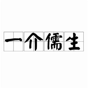 一介儒生[文言名詞]