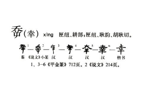 幸（xìng）演變圖