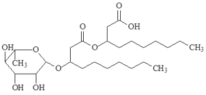 鼠李糖脂結構