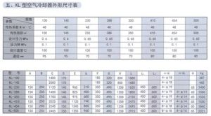 KL 空氣冷卻器