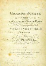 Pleyel_Titelblatt,Grande Sonate op. 45