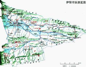 伊犁河谷遊覽圖