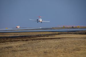 ARJ21飛機冰島大側風試飛現場