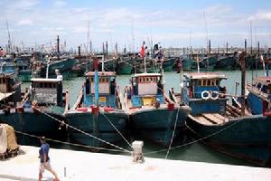 （圖）福建泉州漁船回港躲避颱風碧利斯