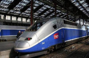 “TGV”在法語裡就是“高速列車”的意思。它是法國Alstom公司和法國國營鐵路公司SNCF共同開發的，並主要由SNCF公司進行運營。自1981年，TGV就已在巴黎和里昂之間提供交通運輸服務。隨後，TGV將其中心定在了巴黎，並向法國其他城市及周邊國家擴展。此外，TGV還保持了輪軌列車最高時速的記錄。2007年4月3日，TGV的時速達到了574.8公里，這也是世界上正常運載乘客的鐵路服務中最高的平均速度。此外，TGV也是SNCF公司的註冊商標。