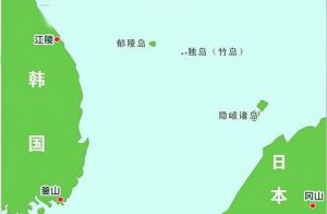 郁陵島示意圖