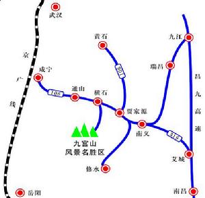 九宮山地圖