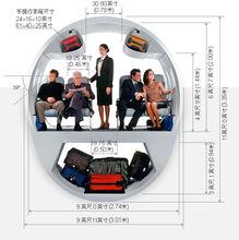 E-噴氣飛機系列客艙截面圖