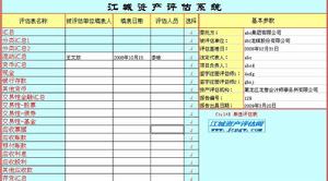 江城資產評估軟體