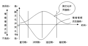 跨文化衝突曲線分析圖