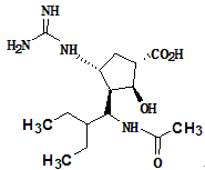 帕拉米韋化學結構式