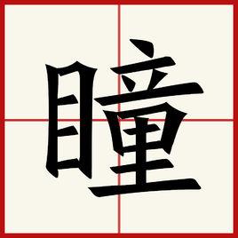 瞳[漢字]