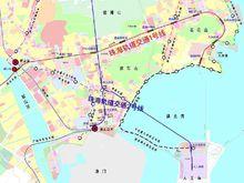 珠海捷運2號線及支線線路部分走向