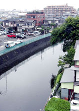 打撈全太煥屍體的現場河流