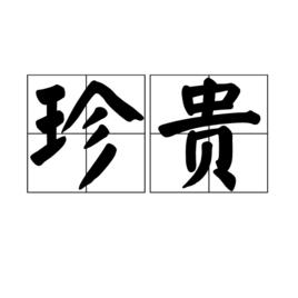 珍貴[漢語詞語]