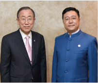 陳秋途總裁與聯合國秘書長潘基文