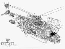 NH-90直升機結構剖視圖