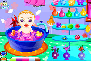 小遊戲《為可愛寶寶洗澡3》