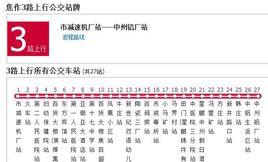 焦作公交3路