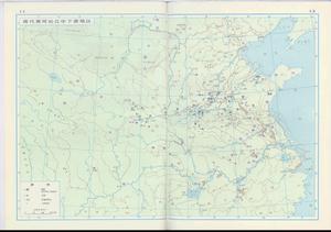 商代黃河長江中下游地區（《中國史稿地圖集》）