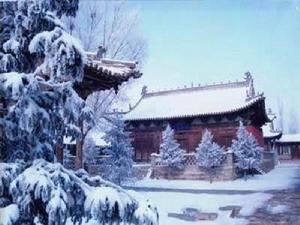 雪中釋迦寺