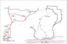 下八文山登山線路全景圖