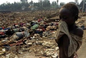 1994年盧安達種族大屠殺慘狀