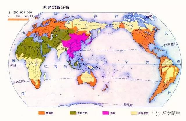 世界宗教分布