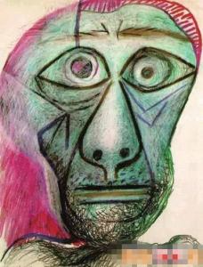 畢卡索最後一幅自畫像作於1972年