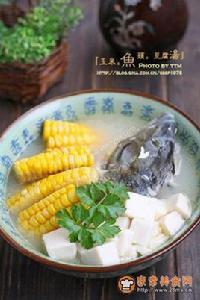 玉米魚頭豆腐湯