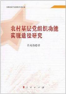 農村基層黨組織功能實現途徑研究