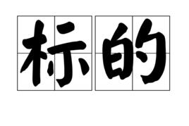 標的[漢語詞語]