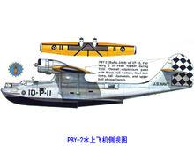 PBY-2水上飛機側視圖