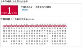 上海公交蘆潮港1路