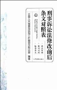 刑事訴訟法修改前後條文對照表