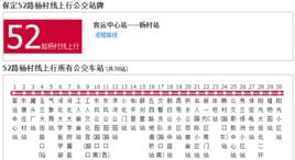 保定公交52路楊村線