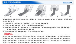 倍適康彈力襪穿法示意圖