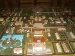 北京皇城全景沙盤模型