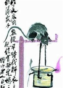 油燈貓鼠圖